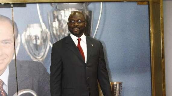 Weah: "Non sono sorpreso dal Milan, spero vinca lo scudetto"
