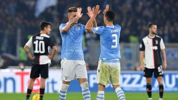 Serie A, Lazio batte Juventus: all'Olimpico finisce 3-1