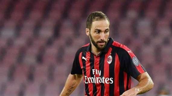 Tuttosport - Higuain, riecco San Siro: il Pipita cerca il suo primo gol rossonero nello stadio portafortuna