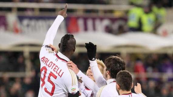 Il Milan a caccia dell'Europa si aggrappa a Balotelli