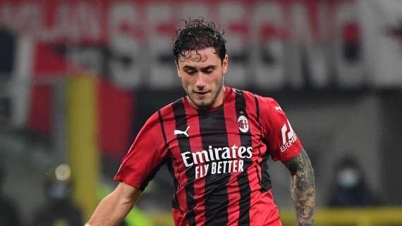 MN - Da Milanello: Calabria in gruppo. Personalizzato per Ibrahimovic, Rebic, Leao e Pellegri