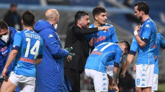 Napoli, come arriva la formazione di Gattuso alla gara con il Milan