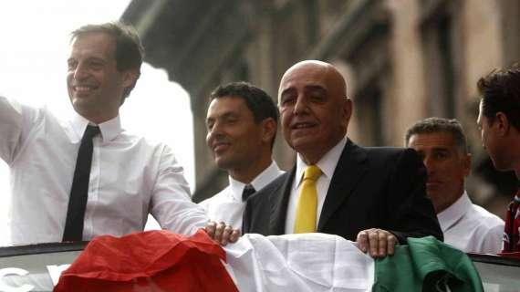 Galliani: "Il mercato del Milan è socchiuso. Leo? Ha sempre preferito fare il dirigente"