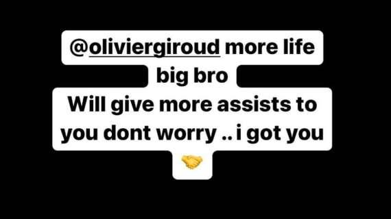 Leao a Giroud: "Ti farò altri assist, non ti preoccupare... Ci penso io!"