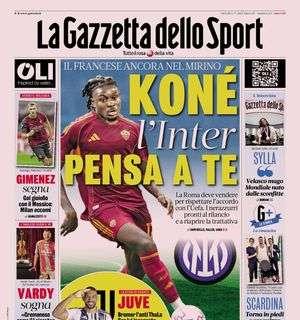 La Gazzetta in apertura: "Gimenez segna. Gol gioiello con il Messico: Milan eccomi"
