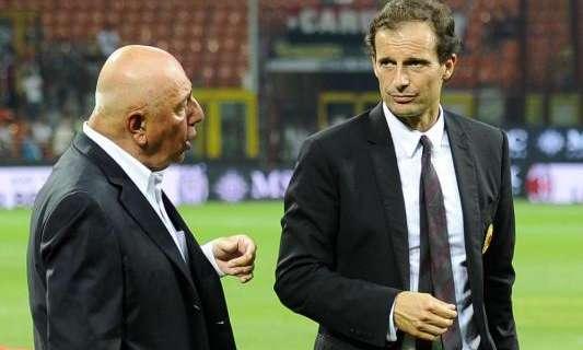 Milan-Allegri: fiducia a tempo e messaggio su Montolivo 