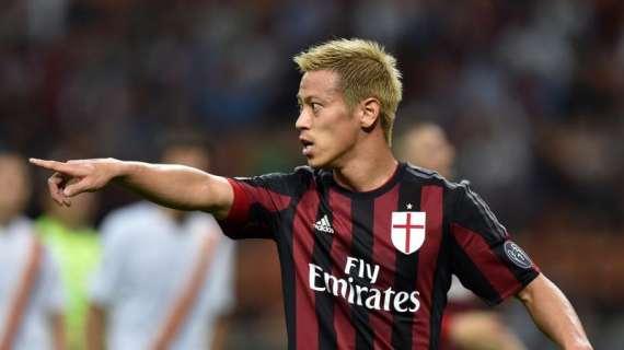 Gazzetta - Honda vuole sbloccarsi contro il Sassuolo: il giapponese non segna da più di 200 giorni