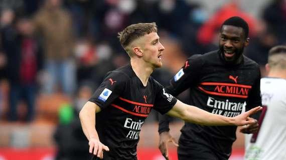 Milan-Salernitana, Saelemaekers è l'MVP scelto dai tifosi