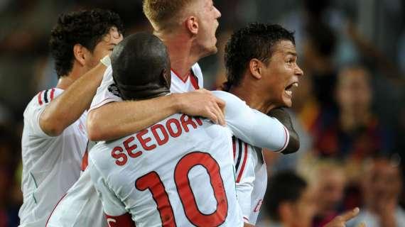 Milan, alfa e omega: Pato apre, il Barça recupera, Thiago chiude i conti all'ultimo respiro