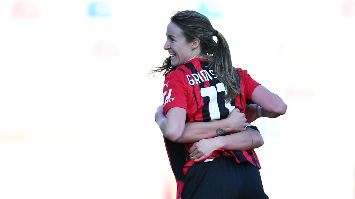 Serie A Femminile, Grimshaw e Appiah trascinano il Milan: Napoli ko
