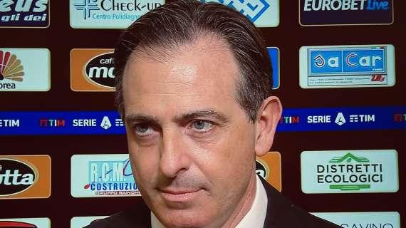 AD Salernitana: "Mercato? Non so se il fattore tempo giocherà a nostro favore per la partita con il Milan"