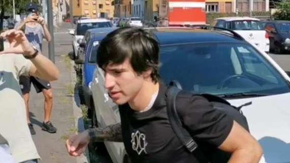 MN - Sandro Tonali è arrivato a Casa Milan per la firma sul contratto