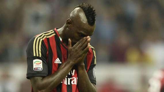 AC MILAN COMUNICATO UFFICIALE: problema muscolare per Mario Balotelli