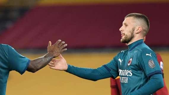 ROM-MIL (1-2): si infortuna anche Rebic, entra Krunic 