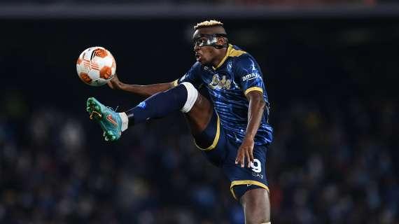 Napoli, ansia Osimhen: problemi al ginocchio. A rischio il Milan