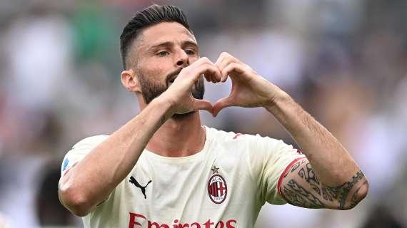 Giroud: "Siamo orgogliosi di far tornare il Milan al vertice"