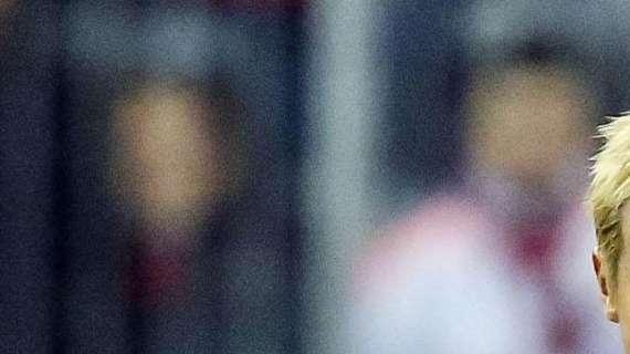 Honda sostituito dopo 37' per scelta tecnica: il Milan è sempre più vicino