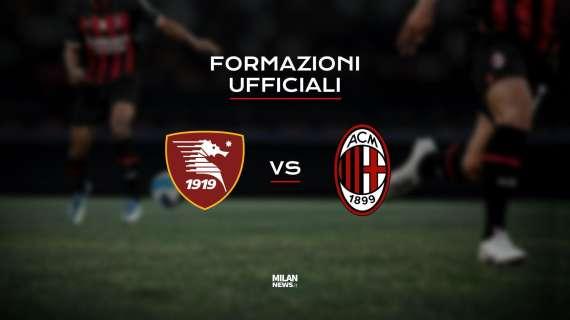 Salernitana-Milan, le formazioni ufficiali: Diaz trequartista, a destra tornano Calabria e Saelemaekers