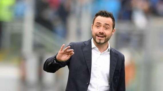 Sassuolo, De Zerbi: "Locatelli mi piace molto. Berardi e Acerbi? Non so nulla di queste trattative, voglio gente che rimanga volentieri"