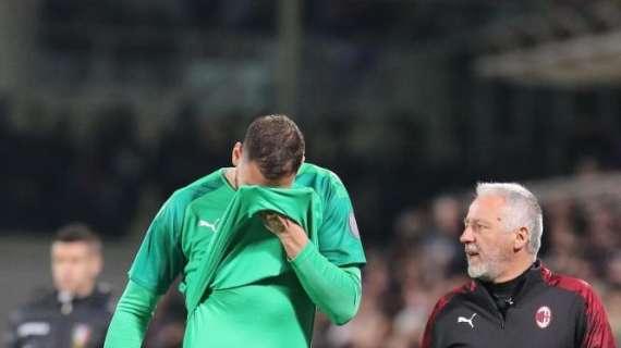 Pioli su Donnarumma: "Trauma alla caviglia, è una distorsione ma non conosco l'entità"