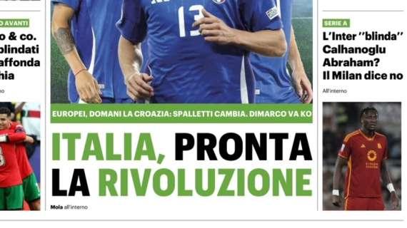 Mercato rossonero, il QS titola: "Abraham? Il Milan dice no"
