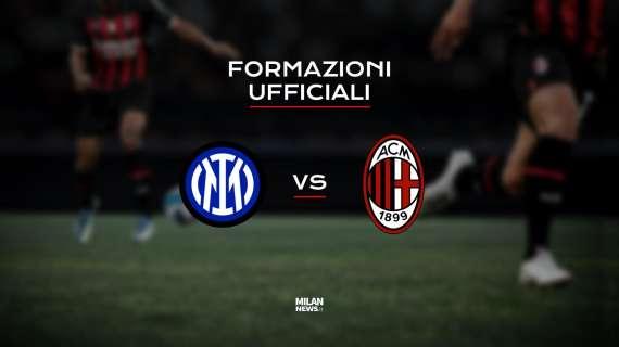 Inter-Milan, le formazioni ufficiali: Leao in panchina, Pioli stravolge tutto