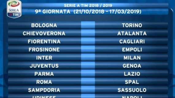 LIVE MN - Serie A 2018-2019, inizio con il Genoa e fine con la S.P.A.L. Napoli e Roma nelle prime tre, Derby alla 9°, Juve alla 12°!