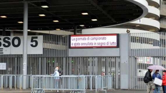 Il calcio conosce il primo stop per lutto