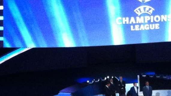 LIVE MN - SORTEGGI CHAMPIONS: Milan nel girone C con lo Zenit, l'Anderlecht e Malaga