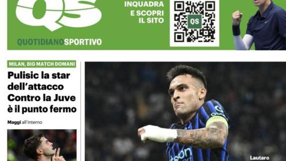 Il QS titola: "Pulisic la star dell'attacco: contro la Juventus è il punto fermo"