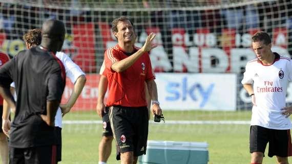Milanello: che giornata per il nuovo Milan. Di Borriello il primo gol 