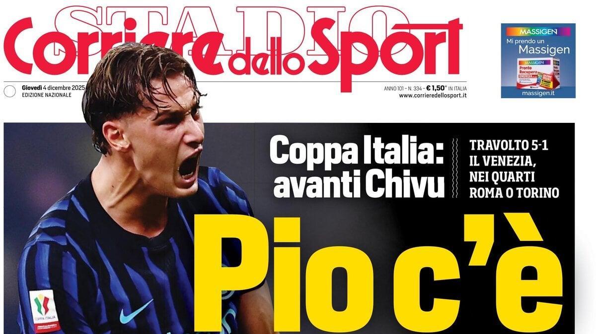 Il CorSport in prima pagina: "Milan, il conto di Sarri"