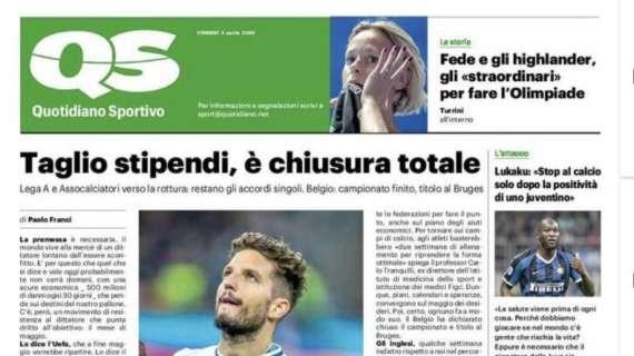 QS in apertura: "Taglio stipendi, è chiusura totale"