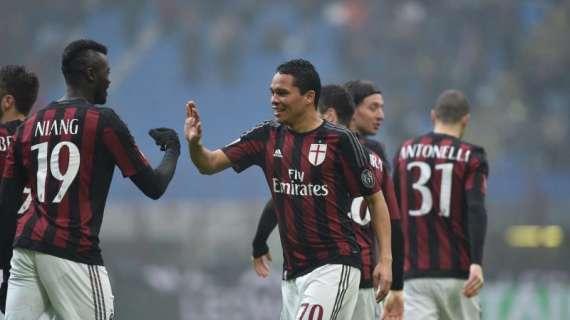 Bacca, i 13 gol in campionato hanno portato 30 punti: quando il colombiano segna, il Milan non perde mai