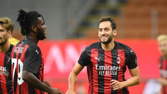 Milan, ieri Calhanoglu ha segnato la sua seconda doppietta in maglia rossonera