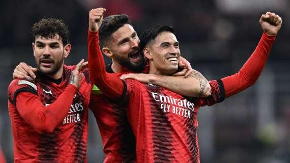 Il Milan vince ma non "mata" uno Slavia in 10 dal 26': finisce 4-2, qualificazione ancora aperta