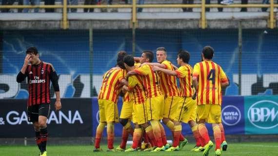 Primavera, eguagliata la scoppola tennistica di Youth League con il Barcellona