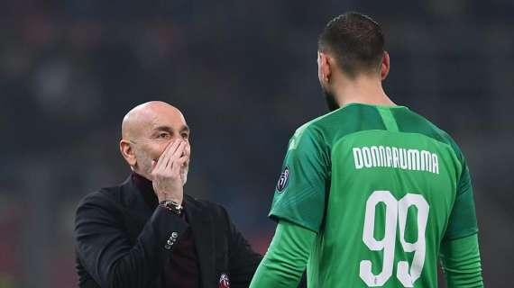 Pioli su Donnarumma: "Non immagino il Milan senza di lui"