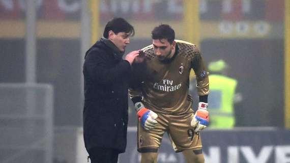 Sbagliando si impara: Montella difende Donnarumma e Locatelli
