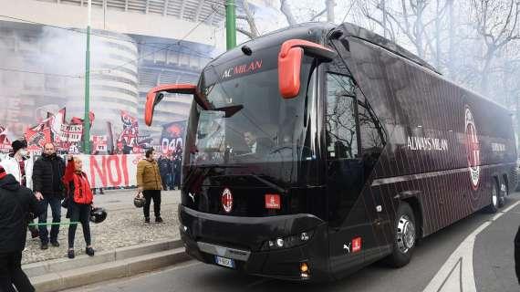 MN - Milan arrivato in questi istanti all’hotel di Oporto