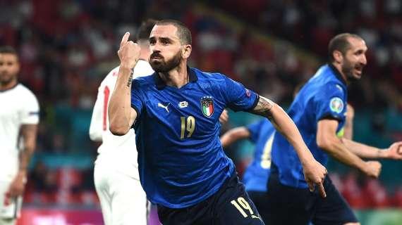 Italia, a Bonucci resta solo la Nazionale: solo Mancini continua a farlo giocare sempre