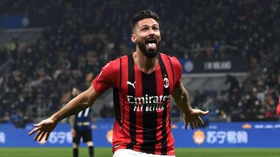 Grazie Olivier. I numeri di Giroud in tre anni di Milan (e non è finita qui)