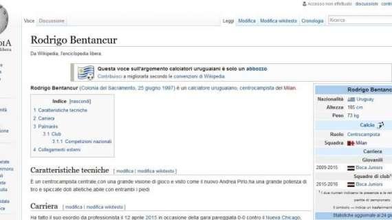 FOTO - Bentancur-Milan, per Wikipedia l'affare è già fatto