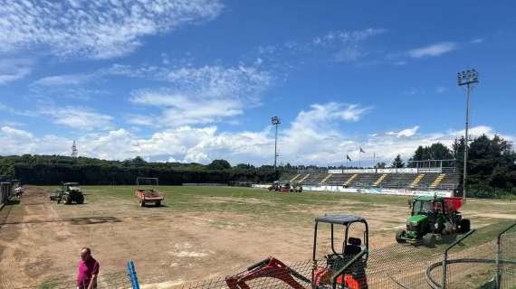 FOTO MN - I lavori allo stadio di Solbiate Arno dove dovrebbe giocare l'U23