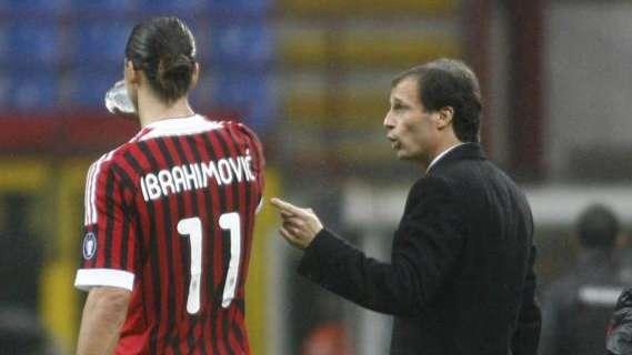 Ibra ringhia ad Allegri