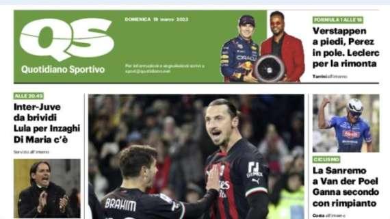 L'apertura del QS: "Ibra record senza gioia"