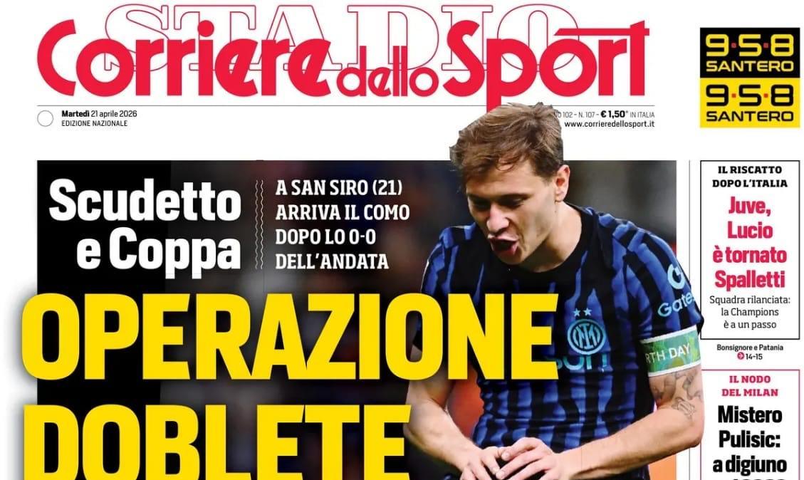 Il CorSport in prima pagina: "Mistero Pulisic: a digiuno nel 2026"
