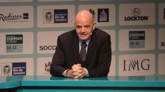 Infantino sul Fair Play Finanziario: "Ora bisogna evolvere, si deve aiutare chi vuole investire nel calcio"