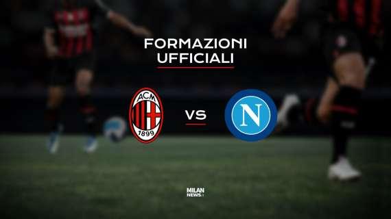 Milan-Napoli, le formazioni ufficiali: Krunic gioca al posto di Leao, c'è Kjaer in difesa