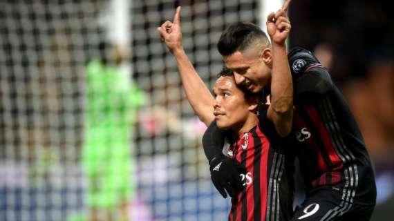 Milan-Bologna, le formazioni ufficiali: Bacca e Lapadula davanti, c’è Bertolacci 